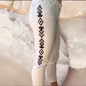 Zara jeans with cool print